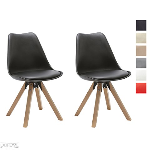 Duhome Elegant Lifestyle Stuhl Esszimmerstühle Küchenstühle !2 er Set! in Schwarz Küchenstuhl mit Holzbeine Sitzkissen TYP9-518M Esszimmerstuhl Retro Küchenstuhl Farbauswahl Duhome Elegant Lifestyle Stuhl Esszimmerstühle Küchenstühle !2 er Set! in Schwarz Küchenstuhl mit Holzbeine Sitzkissen TYP9-518M Esszimmerstuhl Retro Küchenstuhl Farbauswahl