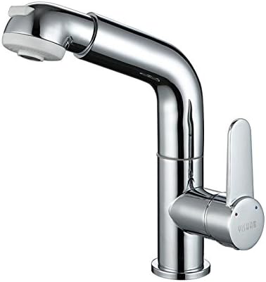 ZGB Full copper hot and cold noodles pull - type faucet plus high platform basin expansion and contraction kitchen and toilet dual - use faucet