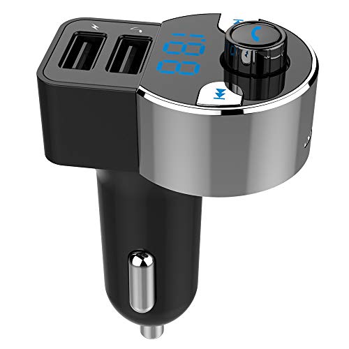Preisvergleich Produktbild Bescita Bluetooth FM Transmitter Wireless Auto Radio Audio Adapter MP3-Player Freisprecheinrichtung für iPhone 8 / 8 Plus / X für Samsung Galaxy S9 / S9 Plus / S8 / S8 Plus Usw