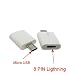 Produktbild KRS - 8TM - Adapter von 8 Pol (lightni.) zu Micro USB Stecker Iphone Kabel zu Micro USB Kabel