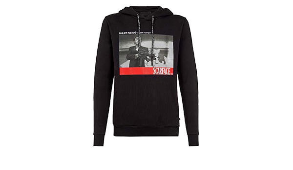 PHILIPP PLEIN Herren Hoodie Sweatshirt Scarface Schwarz XXX-Large :  Amazon.it: Abbigliamento