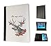 Price comparison product image 1890 - Cool Oh My Deer Nature Flowers Antlers Birds Design Apple ipad Mini 4 -2015 Fashion Trend TPU Leather Flip Case Protective Purse Pouch Book Style Defender Stand Cover