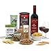 Produktbild Essen und Trinken macht fröhlich - Etikett Rotwein & Snacks Hamper Geschenkbox