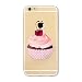 Produktbild iPhone 7 Plus 5.5 Schutzhülle weich Tasche Handy Hülle Bumper Flip TPU Silikon transparent Silikontasche Schale Fall-Abdeckung Wallet anti fall Smartphone Case Handyhülle Case Schutzhülle Etui JINCHANGWU Kirschen ice cream