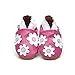 Soft Leather Baby Shoes Little Flowers Pink 6-12 months