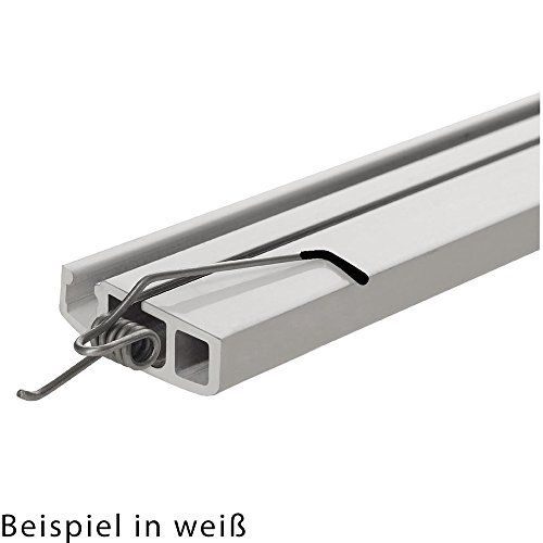 mako Insektenschutz Fenster slimLINE 110 x 130 cm ALU-Rahmen in Braun Fliegengitter-Fenster mit Schnellmontagefedern Insektenfenster kürzbar ohne Bohren - 5