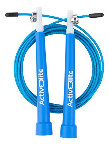 ActiveElite - Profi Springseil für Sport & Fitness - Ideal für: Boxen, Crossfit, MMA, WOD - BONUS: Transporttasche