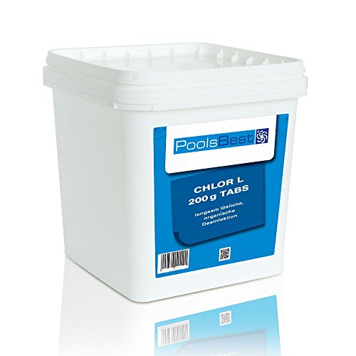 5 Kg - PoolsBest® Chlortabletten L 200g, 80-90% Aktivchlor, langsamlöslich