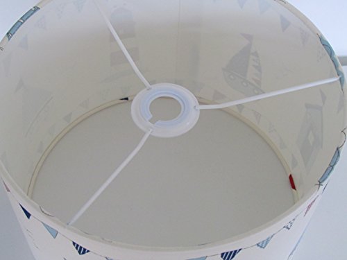 Handmade Blue Boat Lighthouse Beach Hut Yacht Lampshade Lightshade Choice of Colours Available