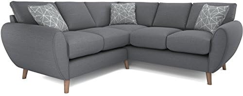 Sofa Heaven Aubin Corner Sofa, House Linen, Shadow Grey