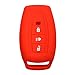 KMH Silicone Key Cover for Tata Safari Storme/Aria 3 Button Remote Key (Red) RS.199.00