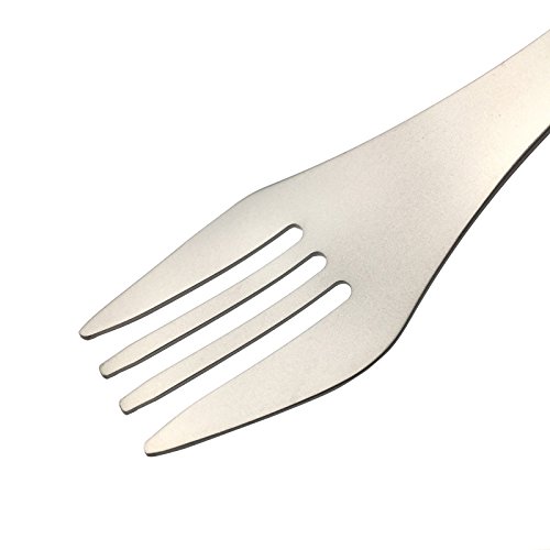 Boundless Voyage Faltbar Besteck Ultraleicht Titan Gabel Loffel Essstabchen und Spork zum Camping - 6