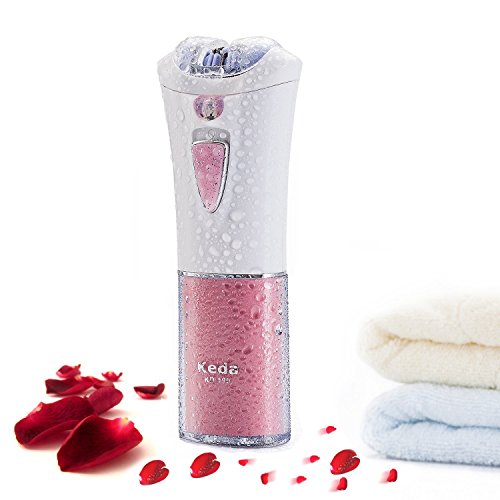 Lorcoo Cordless Lady Epilator Smooth and Silky Full Body Personal Care Hair Removal Trimmer Battery Powered Shaver for Woman
