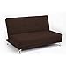 Chocolate Brown 2 Seater Convertible Clic Clac Childrens Sofa Bed