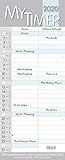 My Timer 2020: Familienkalender mit 2 breiten Spalten. Hochwertiger Familienplaner mit Ferienterminen und Vorschau bis März 2021. by