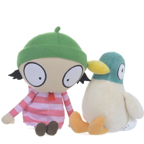 Sarah and Duck Cbeebies Twin Pack Plush with Sound