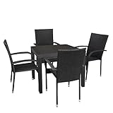 - Material: Kunststoff, Poly-Rattan, Stahl