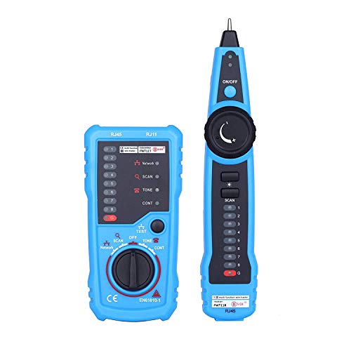 Preisvergleich Produktbild Netzwerkkabeltester RJ11 RJ45 Telefonverfolger Tracker Toner Ethernet LAN-Leitungssucher FWT11