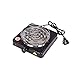 Produktbild 600W Profi Elektrischer Kohleanzünder für Shisha Wasserpfeife Heizplatte Kohle Brenner, mit Abziehbarer und multifunktionaler Griff Schwarz