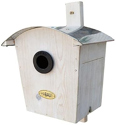 Habau 2963 Nichoir avec toit arrondi Blanc