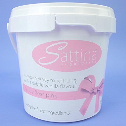 Candy Floss Pink Sugarpaste (Ready to Roll Icing) by Sattina 500g Tub