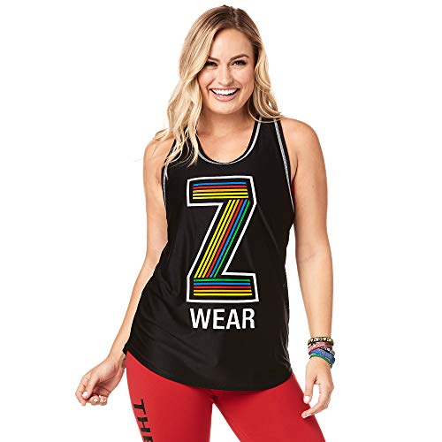 Zumba Fitness Women's Workout Jersey Tank Top with Fashion Print - Tank - Femme