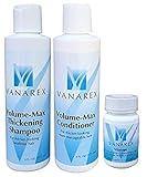 Vanarex Volume-max Thickening Shampoo, Conditioner and Vitacaps DHT Blocker to Combat Hair Loss - 1 Month Supply RS.6755 (30.00% Off) - Amazon