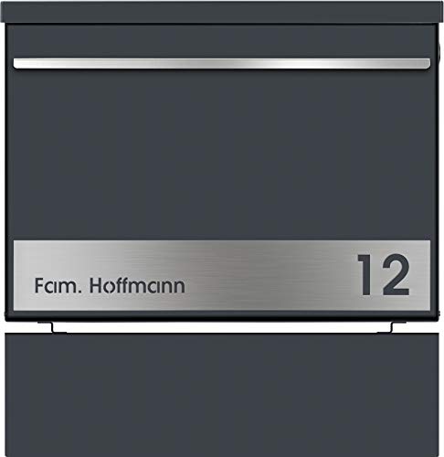 Preisvergleich Produktbild frabox Briefkasten GART Edition Anthrazitgrau, mit Zeitungsfach