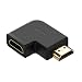 Produktbild CarolinaSale® High Speed HDMI Winkel Stecker auf HDMI Buchse Adapter " 4K " mit vergoldeten Kontakten " Full HD " links