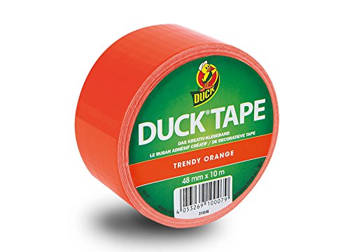 Duck Tape 133576 Gewebeband, 48 mm x 10 m, Trendy Orange