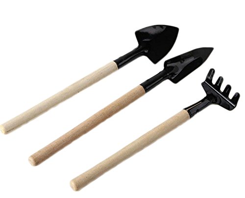 Preisvergleich Produktbild Outflower Mini Gartenwerkzeug Set Holz Schaufel Harke Potting Pflanzwerkzeuge Gartengeräte Garten Pflanze Werkzeug