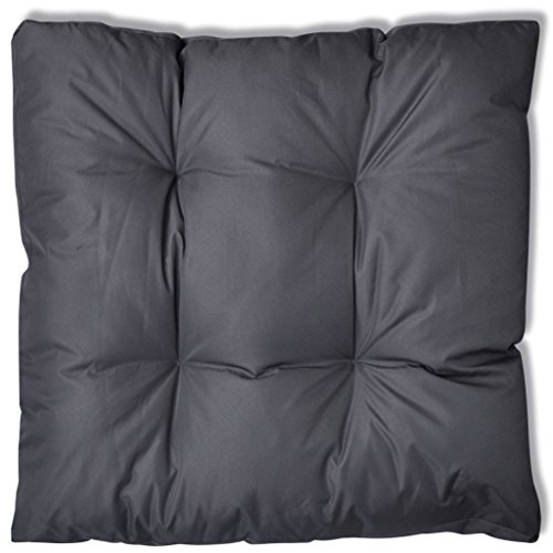 vidaXL Auflagen für Rattan Lounge Sitzpolster Sitzkissen Polsterkissen 80x80x10 Grau - 2