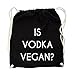 Produktbild Is Vodka Vegan Gym Bag Black