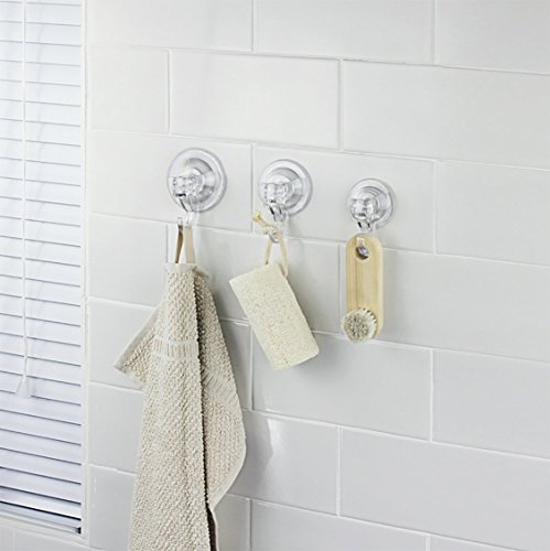 GlobaLink® große Wandhaken Befestigen ohne Bohren [6 pack] Supertragfähigkeite Wasserdichte Haken Handtuchhaken Handtuchhalter - 4