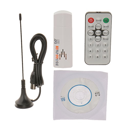 Rtl2832u + R820t USB 2.0 Digital de DVB-T Receptor SDR + Sintonizador DAB + FM TV HDTV Blanco