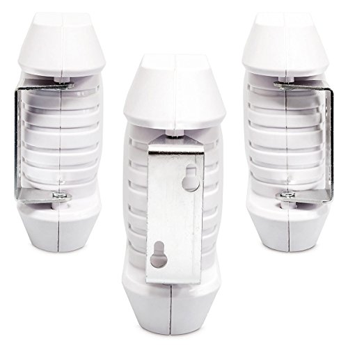 Relaxdays Wäscheleine ausziehbar mit automatischem Rollsystem und Aufrollautomatik für den Balkon oder Garten mit 1 Leine und einer gesamten Trockenlänge von 12 m aus Kunststoff mit Metallarm, weiß - 6