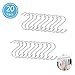 Produktbild S Haken S Hängehaken S Shaped Haken S Hanger Haken Küchen Topf Pan Haken,Silber 20 Packung