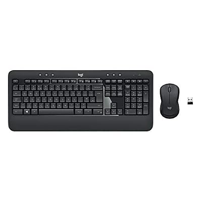 Logitech MK540 Combo Clavier et Souris sans Fil Windows, Connexion 2.4 GHz avec Récepteur USB Unifying, Touches Multimédia, Batterie Longue Durée 3 Ans, PC/Portable, Clavier Allemand QWERTZ