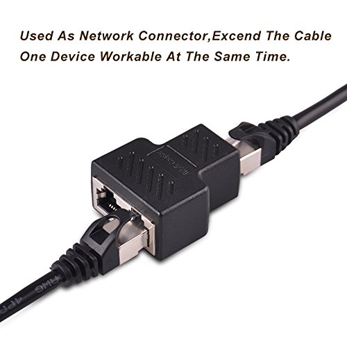 conector doble para internet