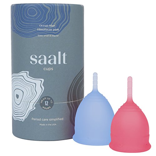 Saalt Menstruationstasse 2er-Pack -bequemster Periodenbecher -erste Wahl aktiver Frauen