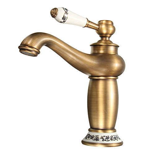 KING DO WAY Wasserhahn antiken bronze Messing becken spuele wasserhahn single mit wasserhaehne Antique bronze