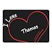 Produktbild Mousepad Modern I Love Thomas schwarz