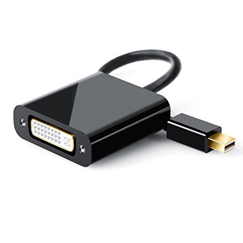 CSL - HQ Full HD 1080p Mini Displayport (miniDP) auf DVI Adapterkabel | Zertifiziert | 24K vergoldete Kontakte | PC und APPLE / iMac, Mac, MacBookPro, MacBookAir, Lenovo