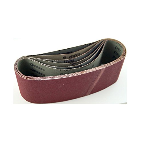 24 Stk. Bandschleifpapier 75 x 533 mm Schleifpapier Bandschleifer Schleifband Körnung 40/60/80/100/120/150 - 4