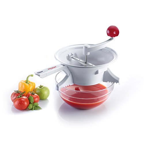 Presse Purée Ibili 20cm - Plastique Vert/Orange/Argent - Pour Purées Lisses Et Sans Grumeaux
