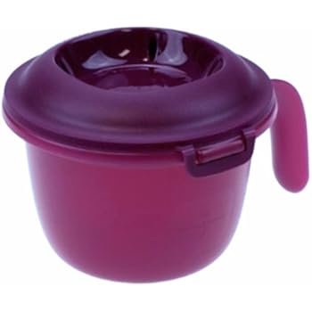 Cuiseur à Riz Tupperware Micro-ondes 2,2L - Pour Quinoa, Semoule, Polenta - Rose - Neuf