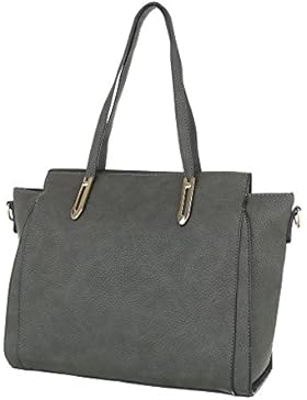 iTal-dEsiGn Damentasche Mittelgroße Schultertasche Handtasche Used Optik Kunstleder TA-G0081