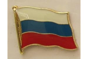 BUDDEL-BINI VERSAND Pin Anstecker Flagge Fahne Rußland Nationalflagge Flaggenpin Badge Button Flaggen Clip Anstecknadel