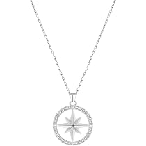 Collier Stray Kids En Argent - Pendentif Boussole Kpop Avec Autocollant 3D SKZ Et 2 Photocards - Cadeau STAY