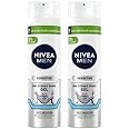 NIVEA MEN Sensitive One Stroke Shave Gel (200ml), Shaving Gel for Men with Chamomile Extract + Vitamin E, Shaving Gel and Beard Softener, Shaving Gel Men Sensitive (Pack of 2)
